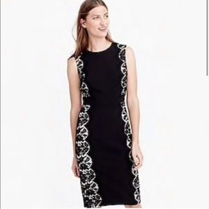 J. Crew lace panel dress